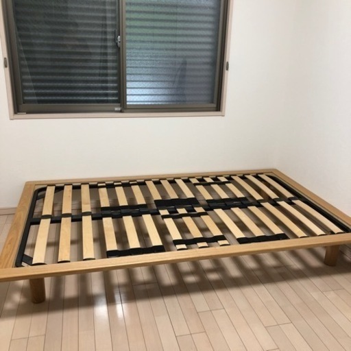 運搬可能です。無印良品　セミダブルベッドとベッド下引き出し収納