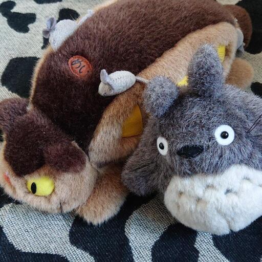 相談中 トトロとネコバスのぬいぐるみ