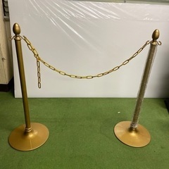 【年末まで】金のポール パーテーション ガイドポール チェーンス...
