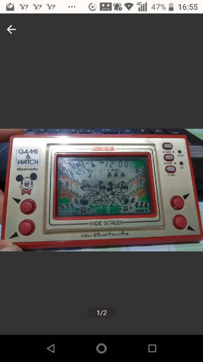 ﾕｰｽﾞﾄﾞゲームウォッチ ミッキーマウス Nintendo ディズニー1981年代物 電池付