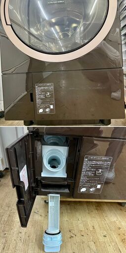 美品【 TOSHIBA 】東芝 洗濯11.0㎏/乾燥7.0㎏ ドラム式洗濯機 ガラスタッチパネル 温水ウルトラファインバブル洗浄 ふんわリッチ乾燥 TW-117X6L