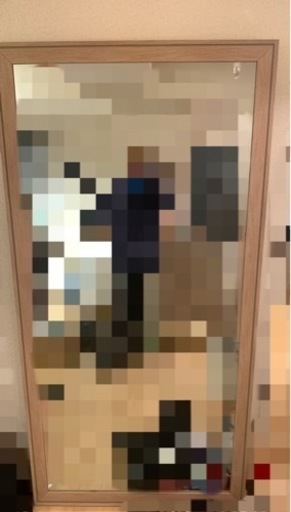 ニトリ　nitori大型ミラー幅90×高さ180cm (IGA LBR)