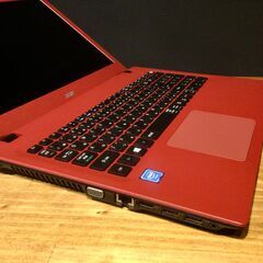 人気のレッド【一宮でWindows10搭載機！ Acer Aspire 15.6インチ 2015年発売モデル Intel Celeron RAM4GB/HDD500GB】一宮市のパソコン屋 Mr.Carnival（ミスカニ）です！パソコン修理・中古パソコンの販売【クレカ&PayPay使えます！】店頭在庫PCのご紹介です！受け渡しは店舗にて(^^)/【Webカメラ・マイク搭載　ノートPC 赤色　ノートパソコン】の画像