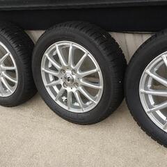 ⛄️スタッドレス+アルミ 155/65r14 バリ山&無傷のホイール✨