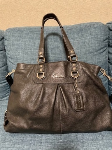 coach ブラック　ハンドバッグ　ショルダーバッグ斜め掛け