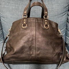 【ご相談中】coach ブラック　ハンドバッグ　ショルダーバッグ斜め掛けの画像