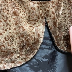 豹柄モコモコ上着の画像