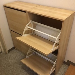 残り1つIKEA  靴収納用キャビネット 