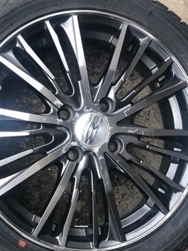 土日値下げ！インチアップ　軽ワゴンRに使用　165/50R15 スタッドレス