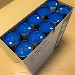 バドミントン使用済みシャトルの画像