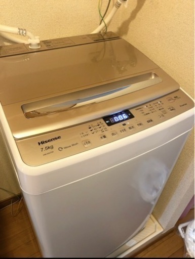 《お譲り先決まりました！》Hisense 7.5kg 全自動洗濯機