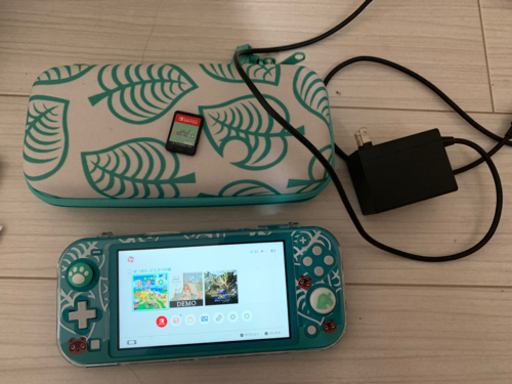 Switch lite あつ森セット　カバ—とケース付き