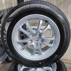 ☆新車外し 195/65R15 4本セット 2018年製 ダンロップ SP TX-01 91S プリウス等 ☆ 195⁄65r15 新車外し 4本の通販