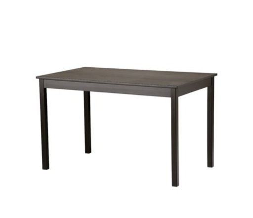 IKEA ブラウンブラックダイニングテーブル