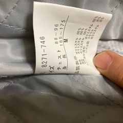 メンズジャケット白Mの画像
