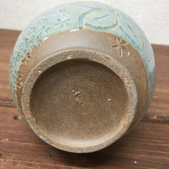 【新品】耳納焼　ゆうかり学園　一輪挿し　花　型押し　の画像
