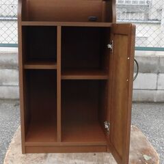JM13743)キッチンラック 木目 W52.5cm X D43.5cm X H93.0cm 中古品【取りに来られる方限定】の画像