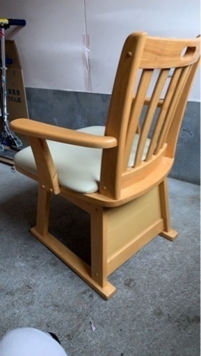 予定者決定ダイニング　チェア　4脚セット　回転式