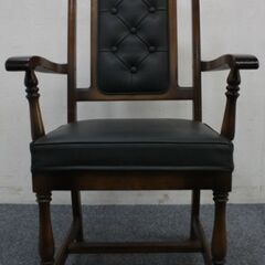 カリモクコロニアル アンティーク 6人掛けダイニングセット テーブル/アームチェア×2/チェア×4 karimoku  中古家具 店頭引取歓迎 R4709)の画像
