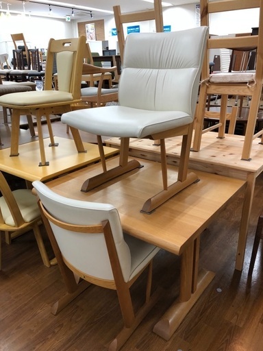 飛騨産業ダイニングテーブルセット 木製 3点 ダイニング3点