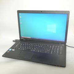 新品SSD 17.3型 ノートパソコン TOSHIBA 東芝 T57/45M 中古良品 第4世代Core i5 8GB DVDRW 無線 Bluetooth カメラ Windows10 Office
