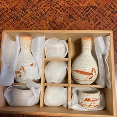 酒器セット(志野焼)の画像