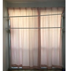  物干し 窓枠物干し 突っ張り 2段タイプ MW-260N アイリスオーヤマの画像