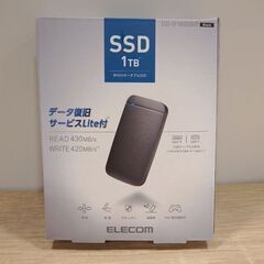 新札幌発★新品未開封★ELECOM エレコム/ESD-EF1000GBKR/外付けポータブルSSD 1TB/ブラック