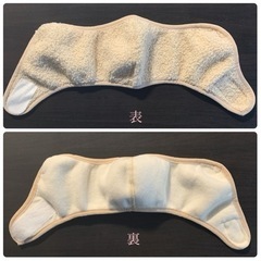 暖かイヤーマフ 後ろをマジックテープで耳が痛くならない ベージュ(フチもベージュの画像