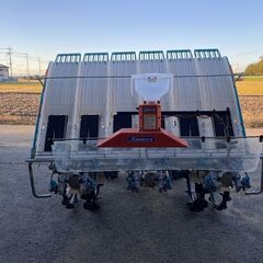 点検、整備済み　クボタ　6条田植機　NSU65　322時間　ダブルタイヤ　除草機付き　整地ロータリー　ガソリン　【農機具でっく】【茨城】【田植機】の画像