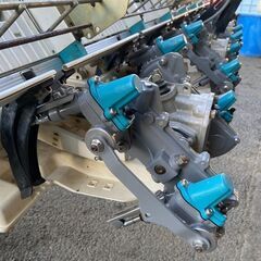 点検、整備済み　クボタ　6条田植機　NSU65　322時間　ダブルタイヤ　除草機付き　整地ロータリー　ガソリン　【農機具でっく】【茨城】【田植機】の画像