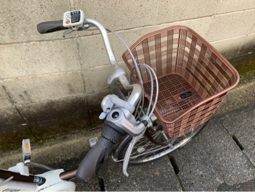 【電動自転車】パナソニック　ビビDX.24インチ　新品バッテリー6.6ah付、カゴ、サドル新品❗️若林自転車　膳所　SALE❗️
