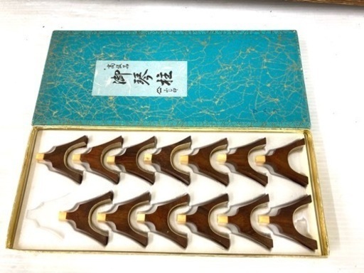 【SOLD OUT】◆和琴◆13弦琴 蒔絵あり 全長184cm 琴柱／琴カバー付き 中古美品