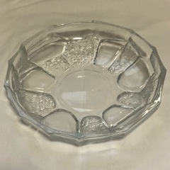 45.石畳のような大きめガラス皿（カケがあったためお値下げしました）