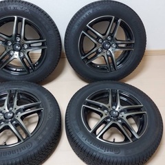 【中古美品】185/65R15 スタッドレス4本　Continental コンチネンタル North ContactノースコンタクトNC6 アルミホイールセット