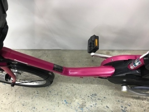可愛いピンク色　人気な子供乗せ電動自転車　パナソニックギュットミニ　12ahバッテリー