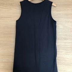 【美品】130 HusHush  ワンピース  紺 マリン イカリ 女の子 子供服の画像