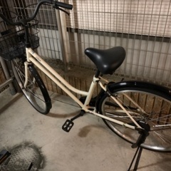 サイクルベースあさひ　26型　クリーム色　0円