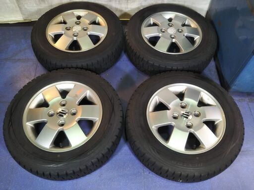 冬 スズキ純正 13インチ【富山】エブリィ キャリー エブリー ワゴンR アルト エブリイワゴン スズキ アルミ 軽トラック 冬 スタッドレス 155/70R13