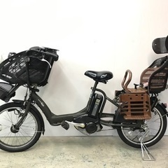 新品バッテリー　3人乗り電動自転車　ヤマハ製　子供シート付き