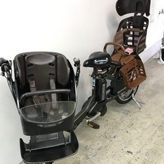 新品バッテリー　3人乗り電動自転車　ヤマハ製　子供シート付き