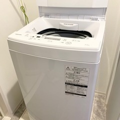 東芝　洗濯機　2020年製　4.5kgの画像