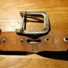 本革ベルト　ヴィンテージ　NYで購入　長さ９８ｃｍ　ヴィンテージ　1の画像