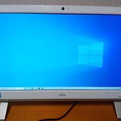 富士通一体型ディスクパソコン、純正キーボード、マウス