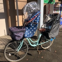 前後子供乗せ、バスケットカバー付き 17インチ