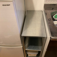 IKEA アルミ製シェルフの画像