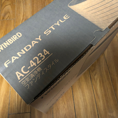 値下げ　新品　空気清浄機　ツインバード ファンディスタイル AC-4234 新品の画像
