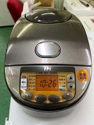 【5.5合 炊飯器】NP-VL10 ZOJIRUSHI 象印 IH 2014年 動作OK 家電