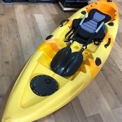 オススメ‼︎   シングル　カヤック　趣味　スポーツ　アウトドア　イエロー　中古品　現品限り