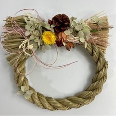ハンドメイド　しめ縄リース　お正月飾り